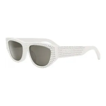 CELINE Oval Sunglasses Women's White