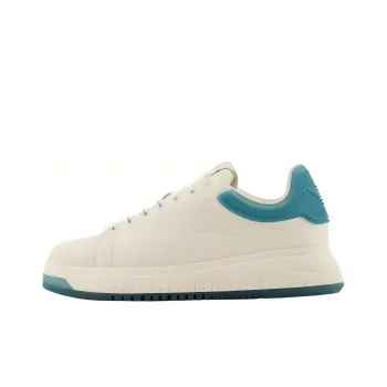 EMPORIO ARMANI Low Top Skateboard Shoes Men's White
