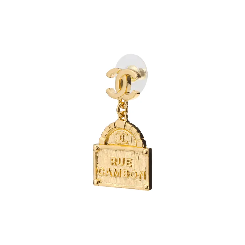 CHANEL Earrings Women's Gold-1