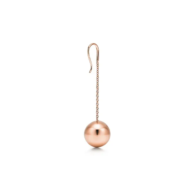 TIFFANY & CO. HardWear Collection K Gold Earrings Women's Rose Gold-2