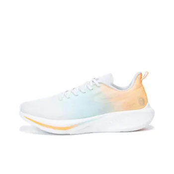 Erke Cushioned Slip Resistant Low Top Running Shoes Men's Erke White