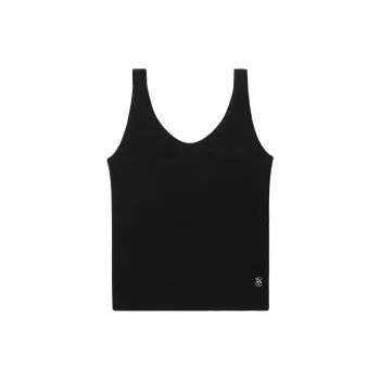 Victoria's Secret Pajama Tops Women's Black