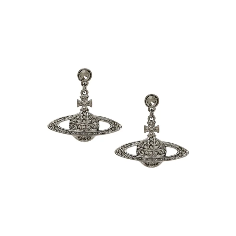 Vivienne Westwood Crystal Orb Earrings-0