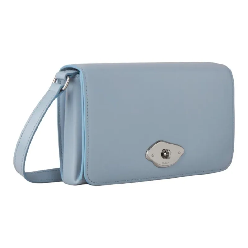Mulberry Glossy Leather Shoulder Bag Crossbody Bag Wallet Women's Poplin Blue-1