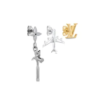 LOUIS VUITTON Lv Comics Earrings