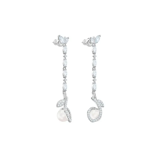 Swarovski Leonore Earrings Women's Silver-2