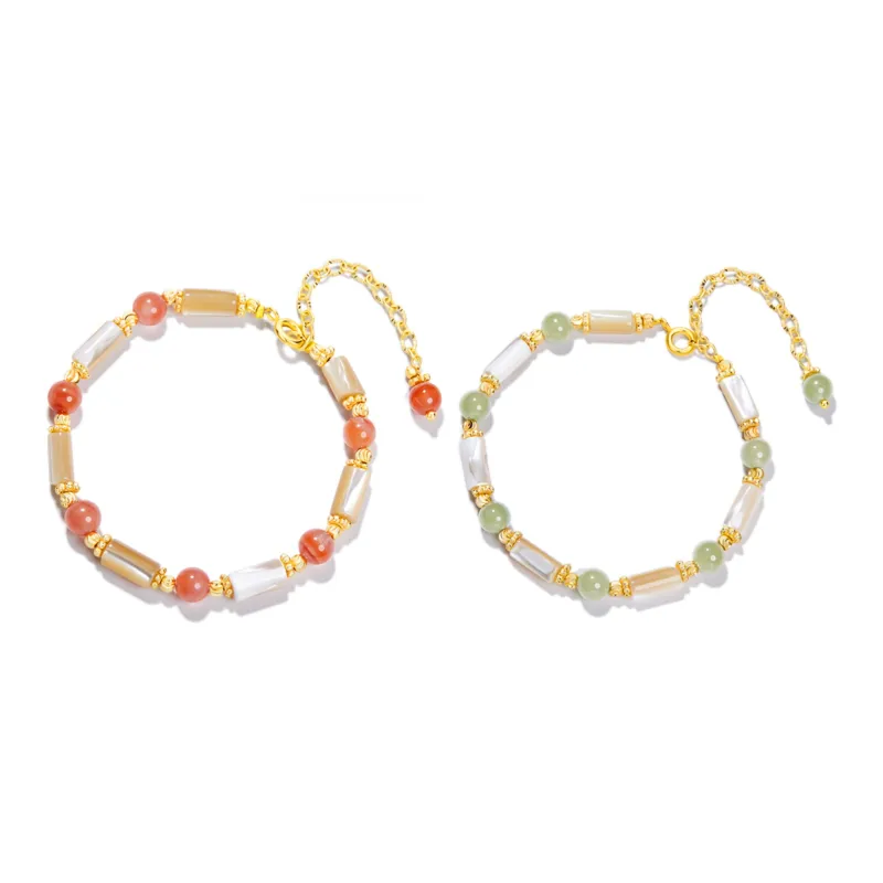 North Cain Hetian Jade Bracelets Unisex Pale Greenish White Jade-2