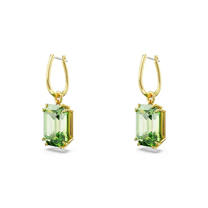 Swarovski Millenia Earrings Women's Green-1