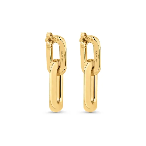 LOUIS VUITTON Lv Edge Double Earrings-1