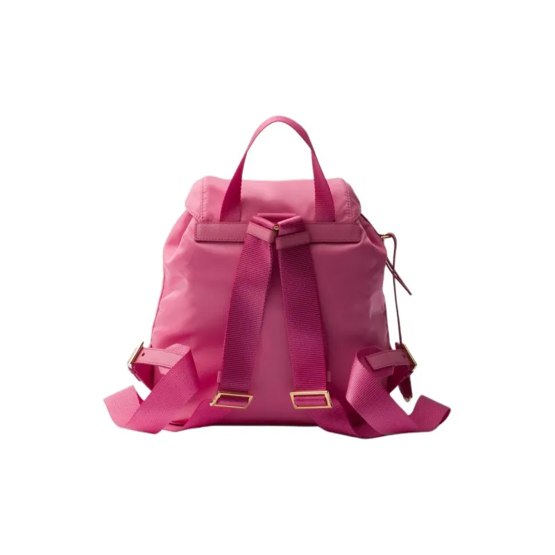 PRADA Re-Nylon Fabric Backpack Small Size Women's Begonia Pink-2
