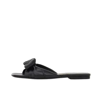 FERRAGAMO Vara Padded Bow-detail Slides