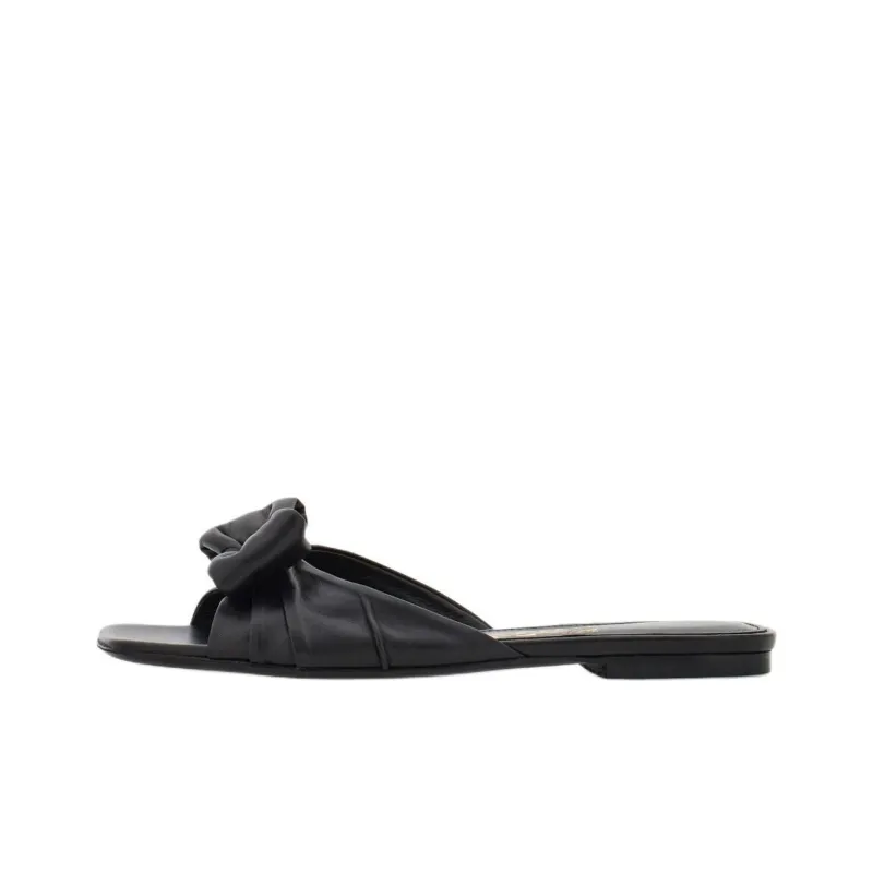 FERRAGAMO Vara Padded Bow-detail Slides-0