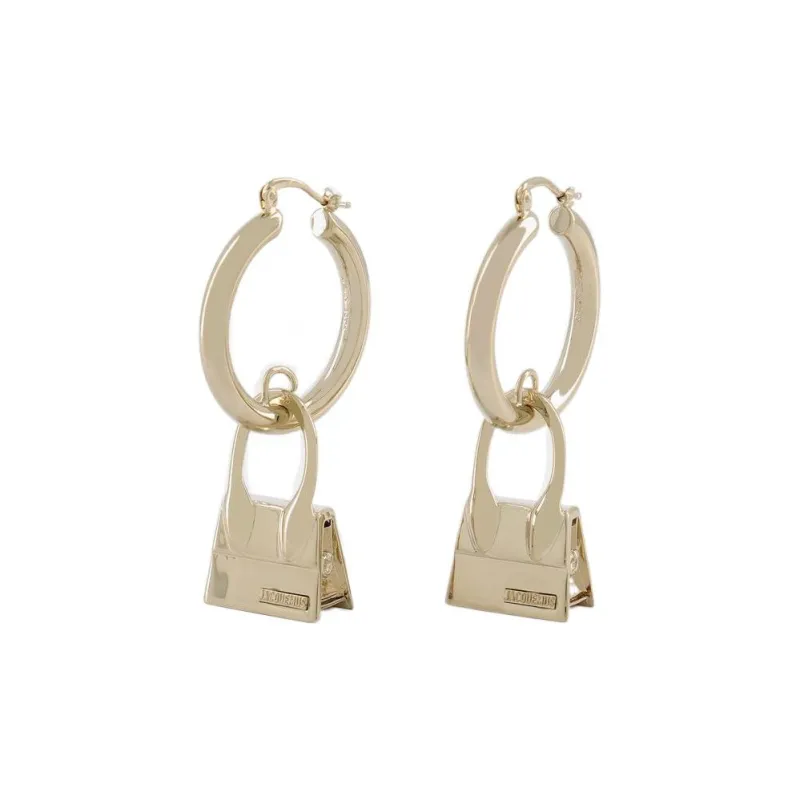 Jacquemus Chiquito Bag Charm Hoop Earrings-1