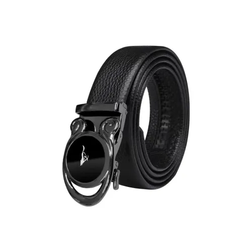 SEPTWOLVES High-End And Elegant Comfortable Leather Belts Men's Width 3.5CM