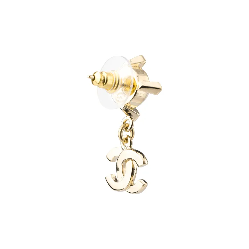 CHANEL Crystal Pearl Cc Drop Earrings-2