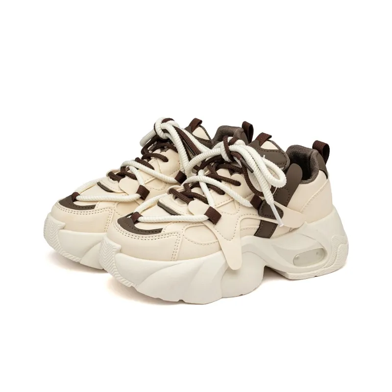 MEXICAN Anti Slip Wear Resistant Mid Top Chunky Sneakers Women's-2