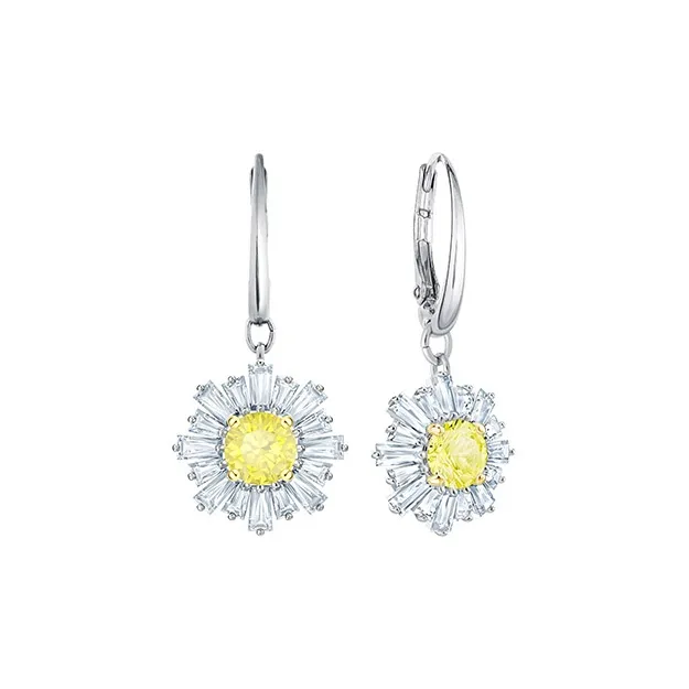 Swarovski Sunshine Earrings Women's White-1