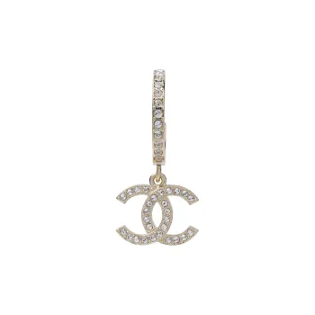 CHANEL Earrings Women's Gold