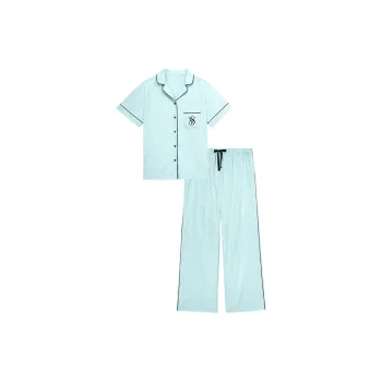 Victoria's Secret Pajama Set Women's Light Aqua Blue