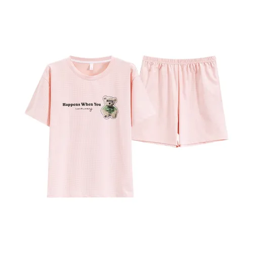 The Story Of The Flower Season Pajama Set Women's Pink