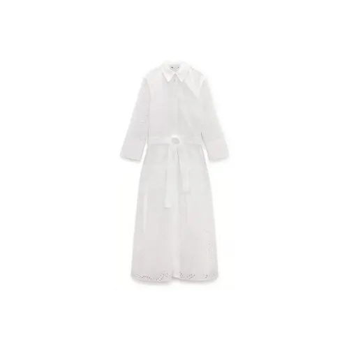 ZARA Long-Sleeved Dresses Women's White