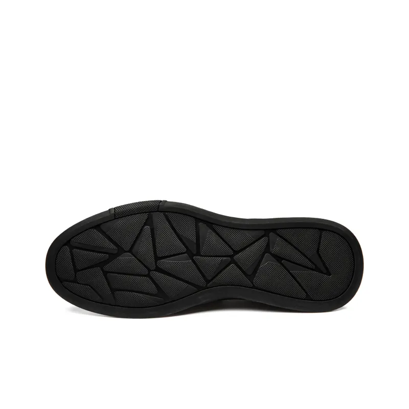 FAPAI Men's Casual Shoes Men Low Top Black-11