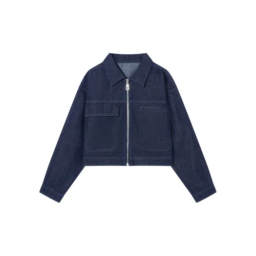 DIALOGUE Denim Jackets Women's Navy Blue