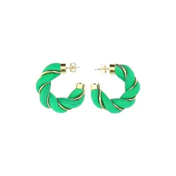 Bottega Veneta Interwoven Hoop Earrings