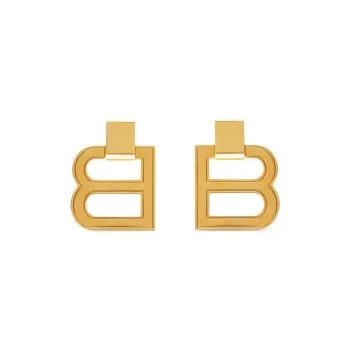 Balenciaga Earrings Women's Gold