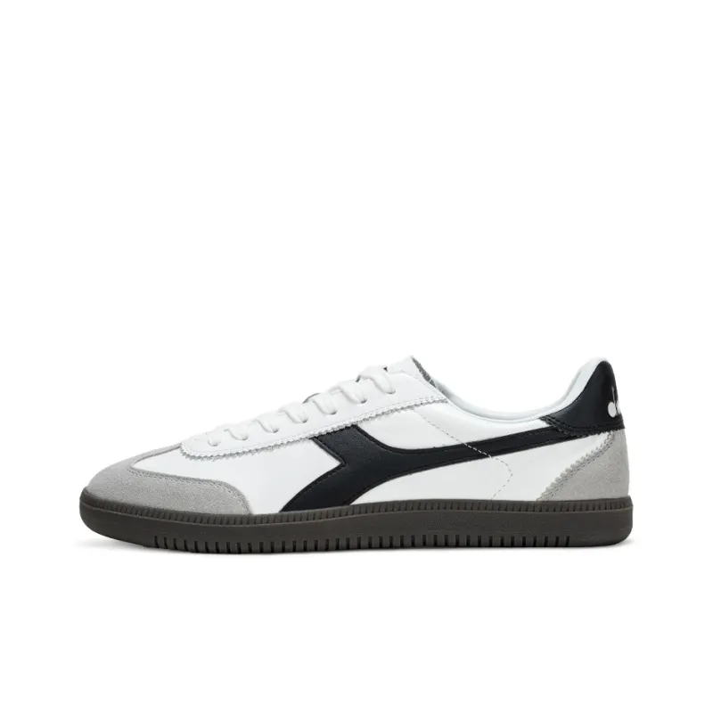 Diadora Anti Slip Wear Resistant Low Top Skateboard Shoes Unisex White-0