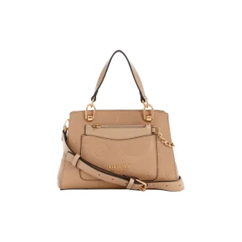 GUESS Artificial Leather Handbag Shoulder Bag Crossbody Bag Small Size Women's Light Brown