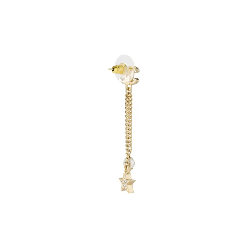 CHANEL Metal Earrings Women's Gold-2