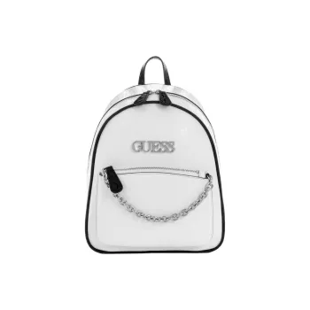 GUESS Coated Canvas Backpack Women's White