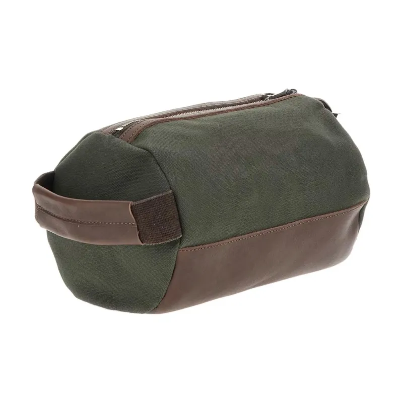 GUESS Leather Toiletry Bag Men's Green-1