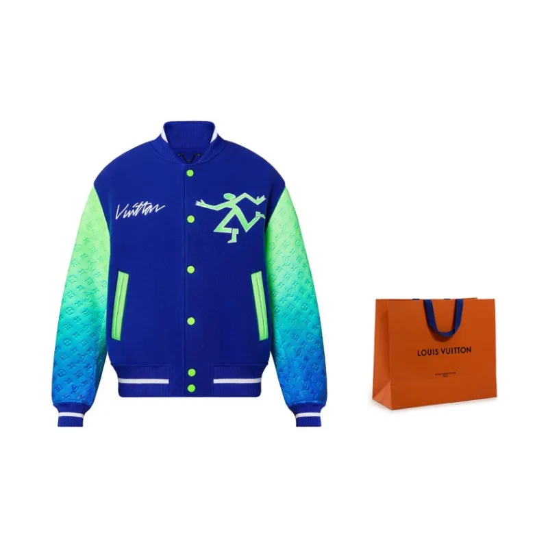 LOUIS VUITTON Mix Gradient Leather Bomber-1