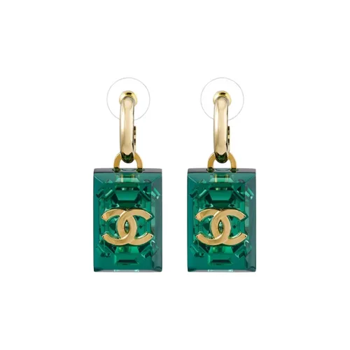 CHANEL Earrings Women's Green