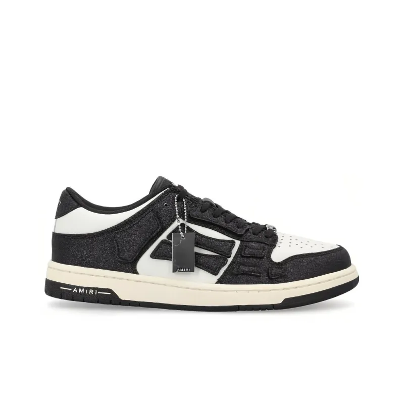 AMIRI Skel Top Low 'Crystal - Black'-1