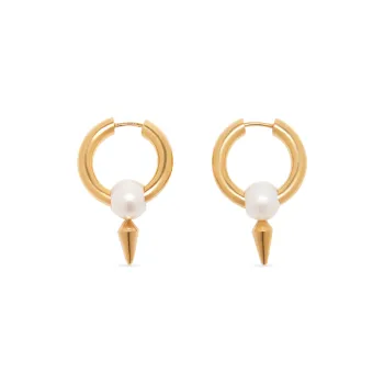 Balenciaga 925 Sterling Silver Earrings Women's