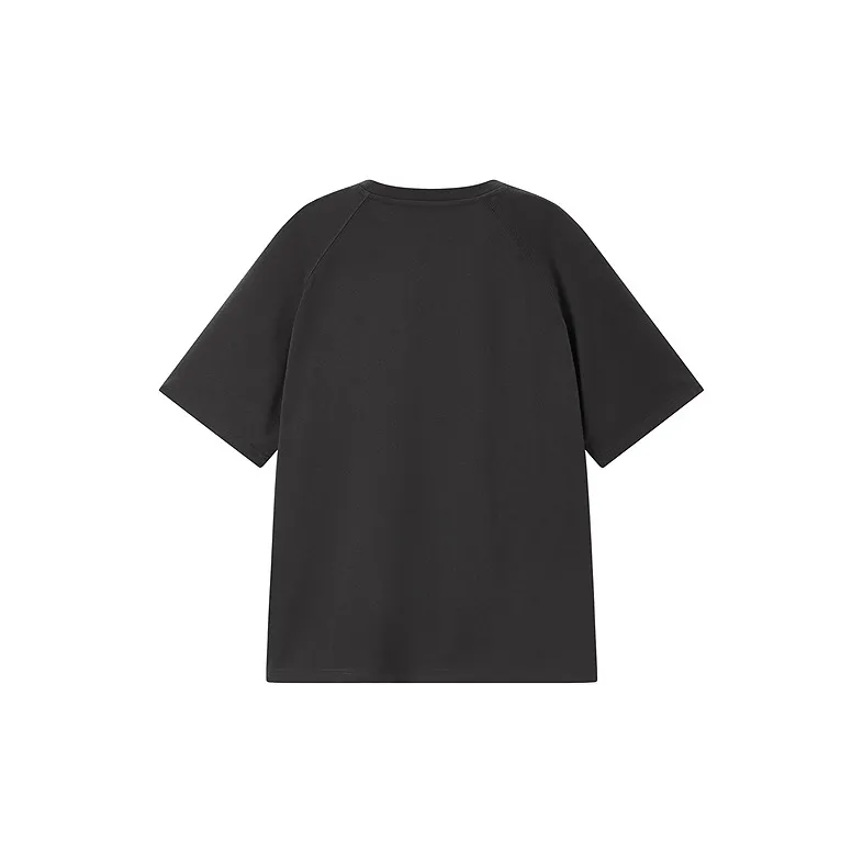 LEDIN x Honey Kuma Honey Kuma Co branded Series Raglan Sleeve T Shirt Women's Black-1