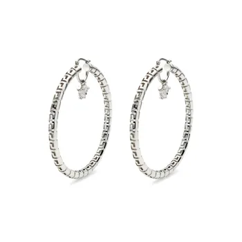 VERSACE Earrings Women's Silver