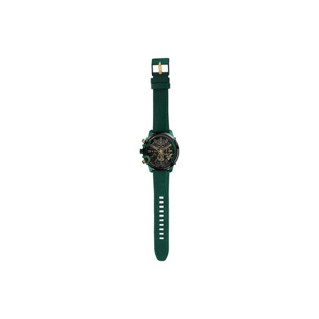 DIESEL Wrist Watch Automatic Mechanical Movement Leather Watch Bands Black Dial Men's Watches DZ4651-1