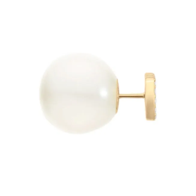 DIOR Earrings Women's Gold, White-2