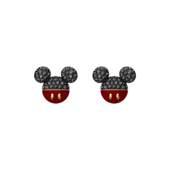 Swarovski Gold Tone Plated Earrings Women's Black