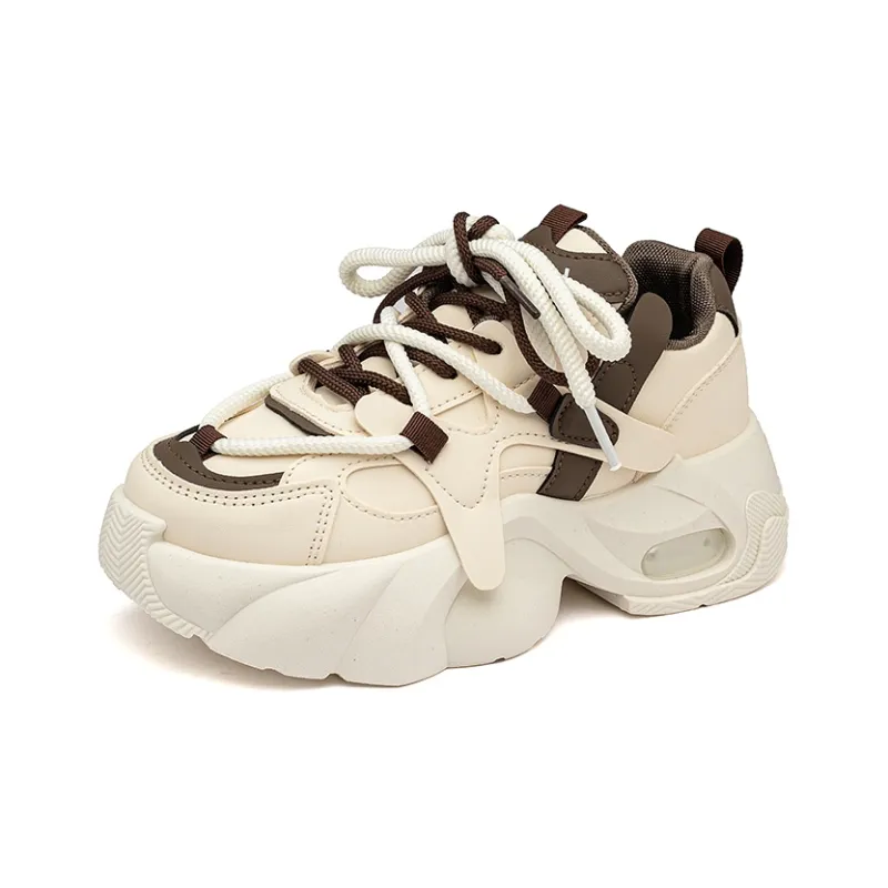 MEXICAN Anti Slip Wear Resistant Mid Top Chunky Sneakers Women's-1