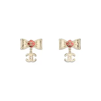 CHANEL Earrings Women's Gold