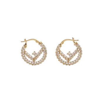 FENDI Earrings Women's Gold