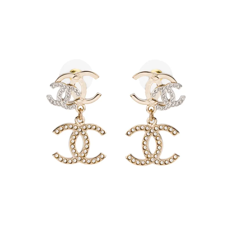 CHANEL Earrings Women's Gold-0