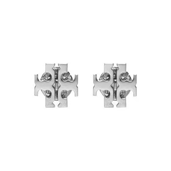 TORY BURCH Double T Motif Polished Finish Earrings