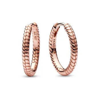 Pandora 925 Sterling Silver Rose Gold Plated Earrings Women's Gold