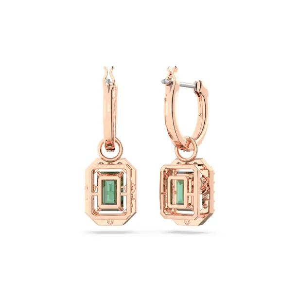 Swarovski Una Zirconia Earrings Unisex Rose Gold-3